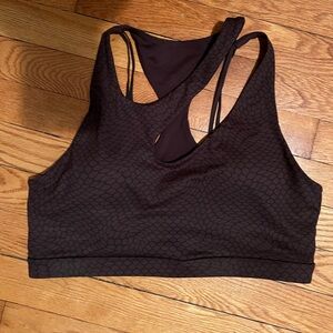 Fabletics - Strappy, Asymmetrical Medium Support Sports Bra Sz L